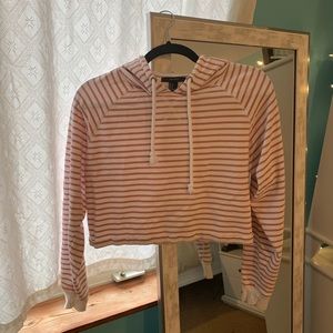 Red and white stripped sweatshirt